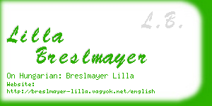 lilla breslmayer business card